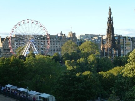 Festival Wheel and Scott Monument